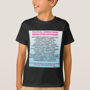 CAMISETA DICCIONARIO DE LA TRADUCCIÓN DE LA CORRECCIÓN