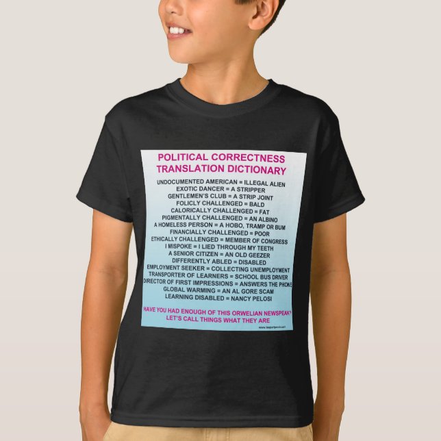 CAMISETA DICCIONARIO DE LA TRADUCCIÓN DE LA CORRECCIÓN (Anverso)