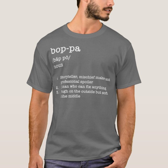 Camiseta Diccionario del abuelo de la Boppa en el Día del P (Anverso)