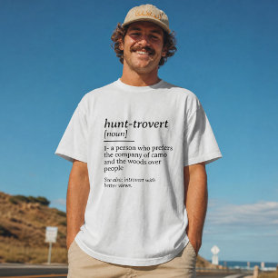 Camiseta Diccionario divertido de caza Hunt-rovert Definici