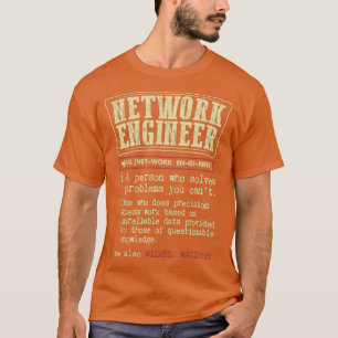 Camiseta Diccionario divertido de Ingeniero de Red
