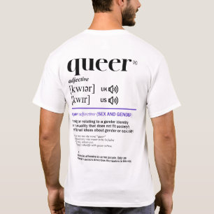 Camiseta Diccionario queer, orgullo no binario