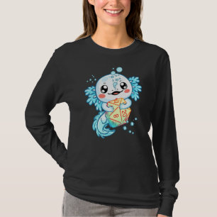 Camiseta Dice Axolotl Para Dragones D20 Rpg Hombres Jugador