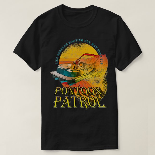 Camiseta Dice Como Un Bote Regular Pero Mucho Más Divertido (Diseño del anverso)
