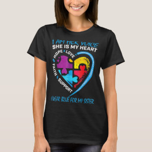 Camiseta Dice El Rompecabezas Que Yo Llevo Azul Por Mi Herm