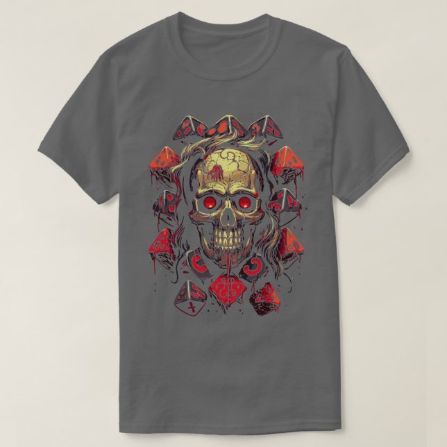 Camiseta Dice Gambling Skull (Diseño del anverso)