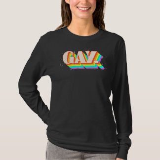 Camiseta Dice Gay Que Gay Se Quede Gay Orgullo Bandera De L
