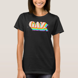 Camiseta Dice Gay Que Gay Se Quede Gay Orgullo Bandera De L