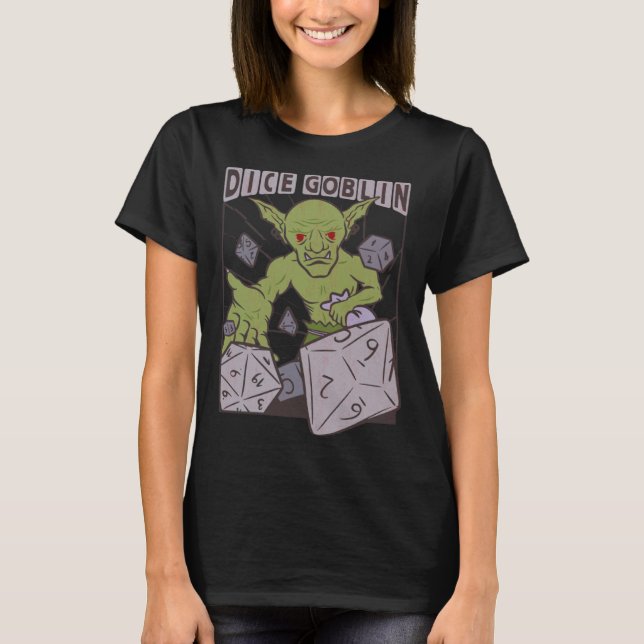 Camiseta Dice Goblin Orc D20 Dice para un JUEGO RPG (Anverso)