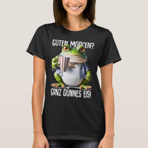 Camiseta Dice Guten Morgen Ganz delgado café diciendo [