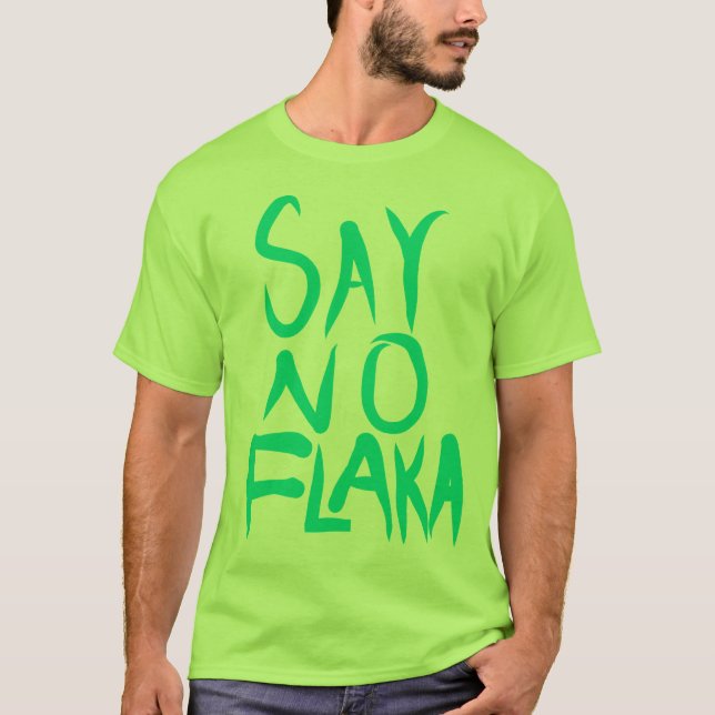 CAMISETA DICE NO FLAKKA (Anverso)