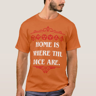 Camiseta Dice Set Collector Home es Where Are