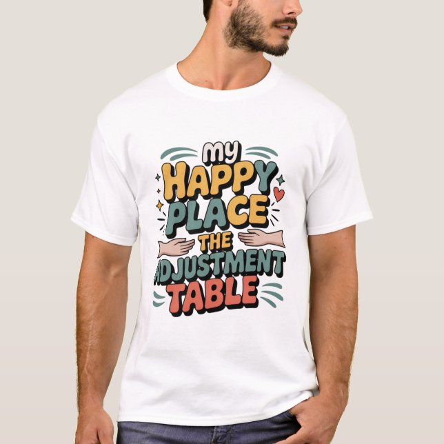 Camiseta Dicha de Ajuste Quiropractico para el Alivio del D (Anverso)