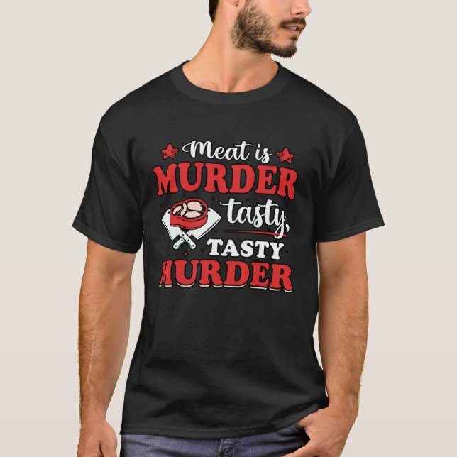 Camiseta Dicho de carne anti vegana (Anverso)
