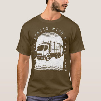 Camiseta Dicho de conductor de camión de reciclaje para hom