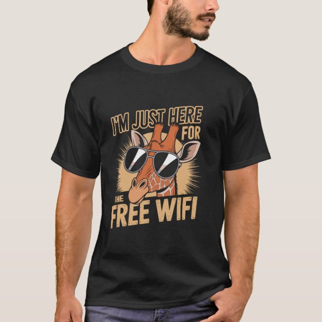 Camiseta Dicho de fiesta de broma de jirafa (Anverso)