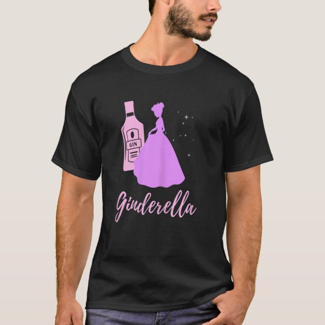 Camiseta Dicho de fiesta de soltera de Cenicienta de ginebr (Anverso)