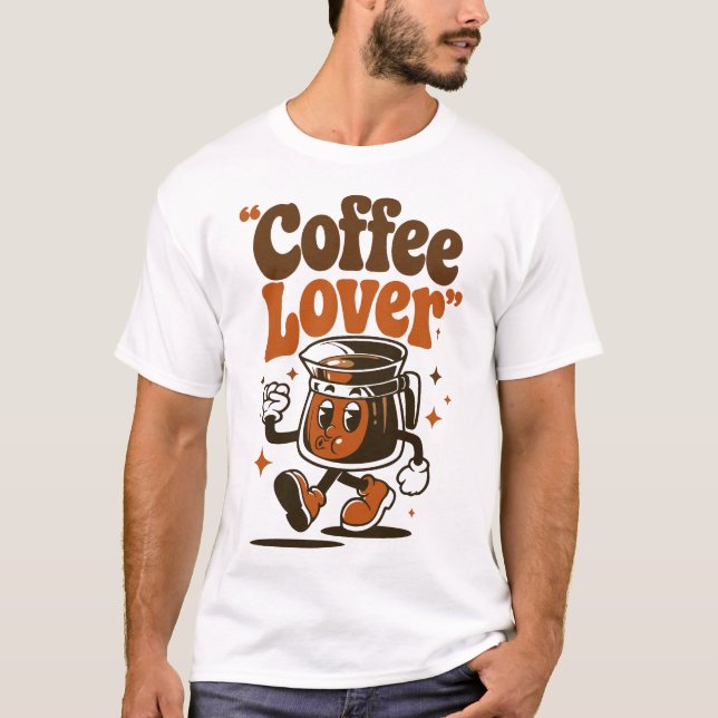 Camiseta Dicho de humor de amante del café Taza divertida p (Anverso)