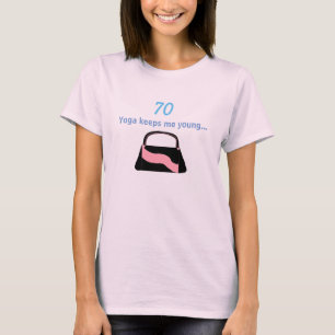 Camiseta Dicho de Yoga para Cumpleaños 70