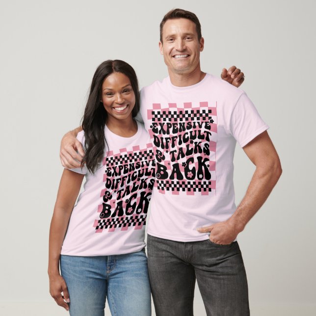Camiseta Dicho Divertido Actitud Citas De Comedia Rosa Retr (Unisexo)