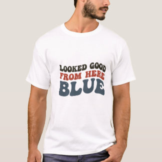 Camiseta Dicho divertido azul cita sarcástica humor retro