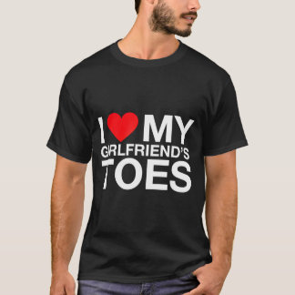 Camiseta Dicho divertido corazón dedos de mi novia sarcásti