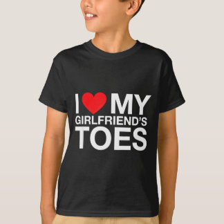 Camiseta Dicho divertido corazón dedos de mi novia sarcásti