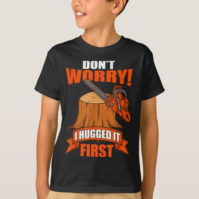 Camiseta Dicho Divertido de Carpintero - ¡No te Preocupes!  (Anverso)