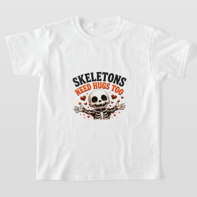 Camiseta 🤍 Dicho divertido de Halloween de esqueleto 💀 (Distribución)