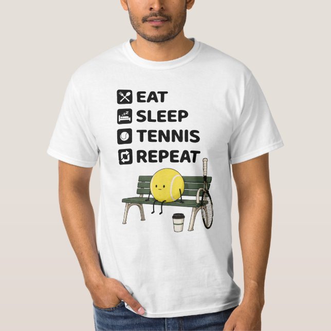 Camiseta Dicho divertido de tenis (Anverso)