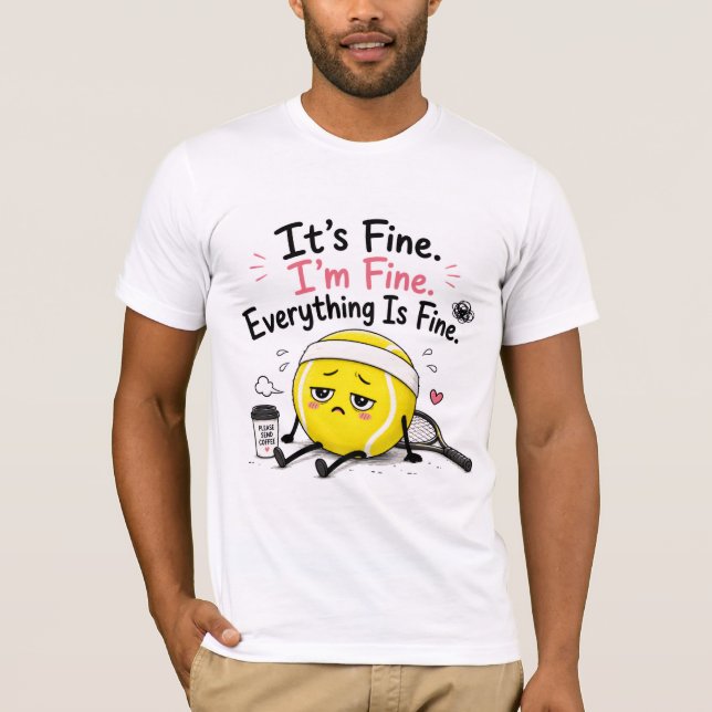 Camiseta Dicho divertido de tenis (Anverso)