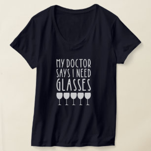 Camiseta Dicho divertido del vino con parte posterior edita