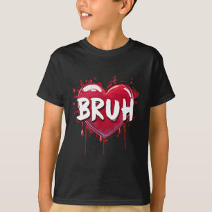 Camiseta Dicho divertido meme Bruh saludo Bro adolescentes