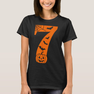 Camiseta Dicho divertido meme número 7 Halloween 6 7 Seis S