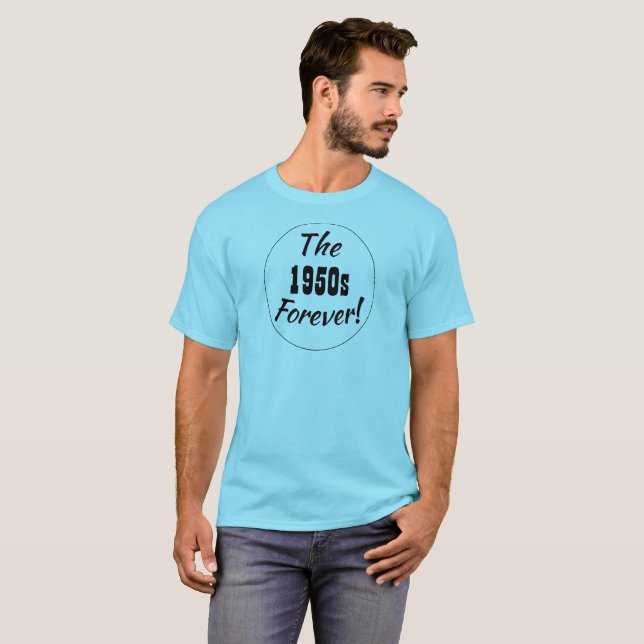 Camiseta Dicho divertido retro de la década de 1950 (Anverso completo)