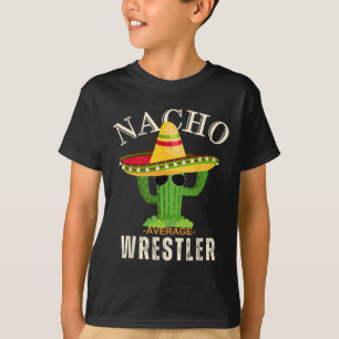 Camiseta Dicho Divertido Vintage Nacho Luchador Promedio Tr