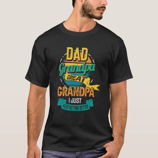 Camiseta Dicho retro del día del padre para tu papá y abuel (Anverso)