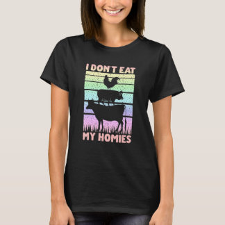 Camiseta Dicho Vegano Vegetariano No Me Como a Mis Amigos 1