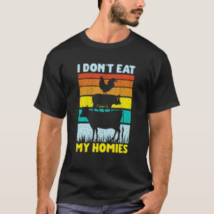Camiseta Dicho vegano vegetariano No me como a mis colegas