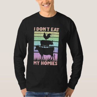 Camiseta Dicho vegano vegetariano No me como a mis colegas 