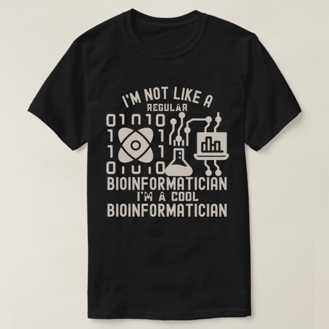 Camiseta Dichos de bioinformática, amantes de la bioinformá (Diseño del anverso)