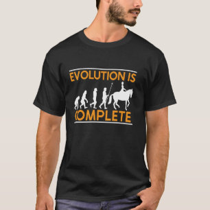Camiseta Dichos de Caballo Divertidos Evolución del Jinete 