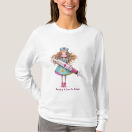Camiseta Dichos de enfermeras: la enfermería es amor en acc