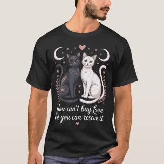 Camiseta Dichos de rescate de gatos para animales gatitos f