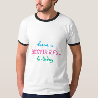 Camiseta Dichos de tipografía de cumpleaños