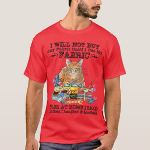 Camiseta Dichos divertidos de gatos de patchwork de costura
