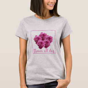 Camiseta Dichos divertidos sobre rosas y amor