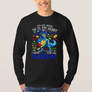 Camiseta Dichos Rompecabezas Llevo Azul Por Mi Papá Autismo