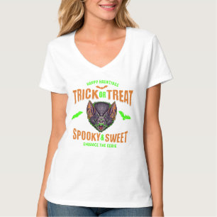 Camiseta Dichosos Espantos Truco o Trato Murciélagos de H