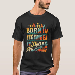 Camiseta Diciembre de 1960 61 años de edad 61ª Candl de Reg
